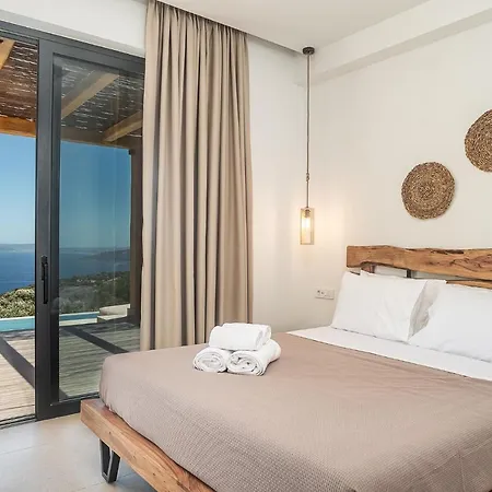 Suolo Di Gioia With Magnificent Sea View And Infinity Pool 18*4m Villa Korithion